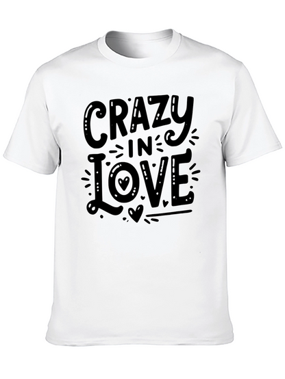 Crazy In Love Graphic Tee - Black Cotton T-Shirt