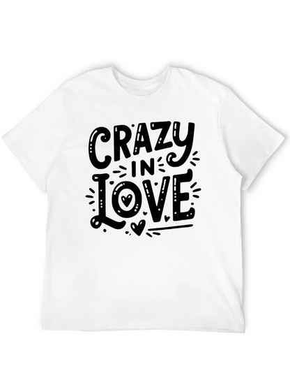 Crazy In Love Graphic Tee - Black Cotton T-Shirt