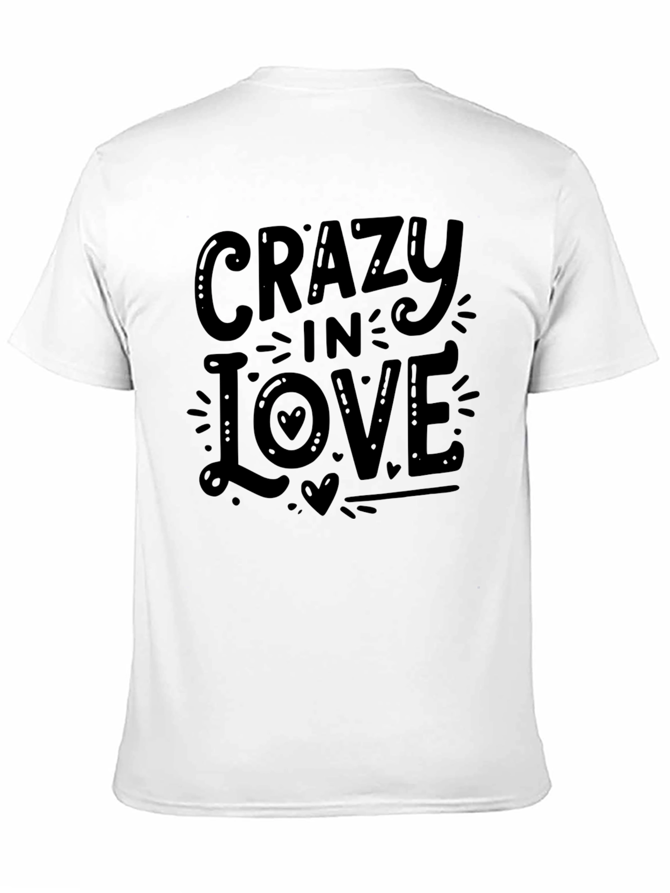 Crazy In Love Graphic Tee - Black Cotton T-Shirt