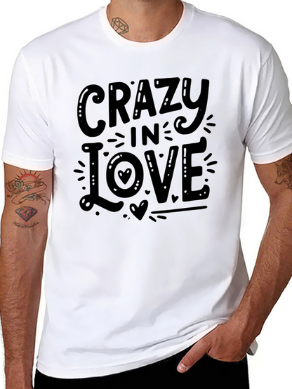 Crazy In Love Graphic Tee - Black Cotton T-Shirt
