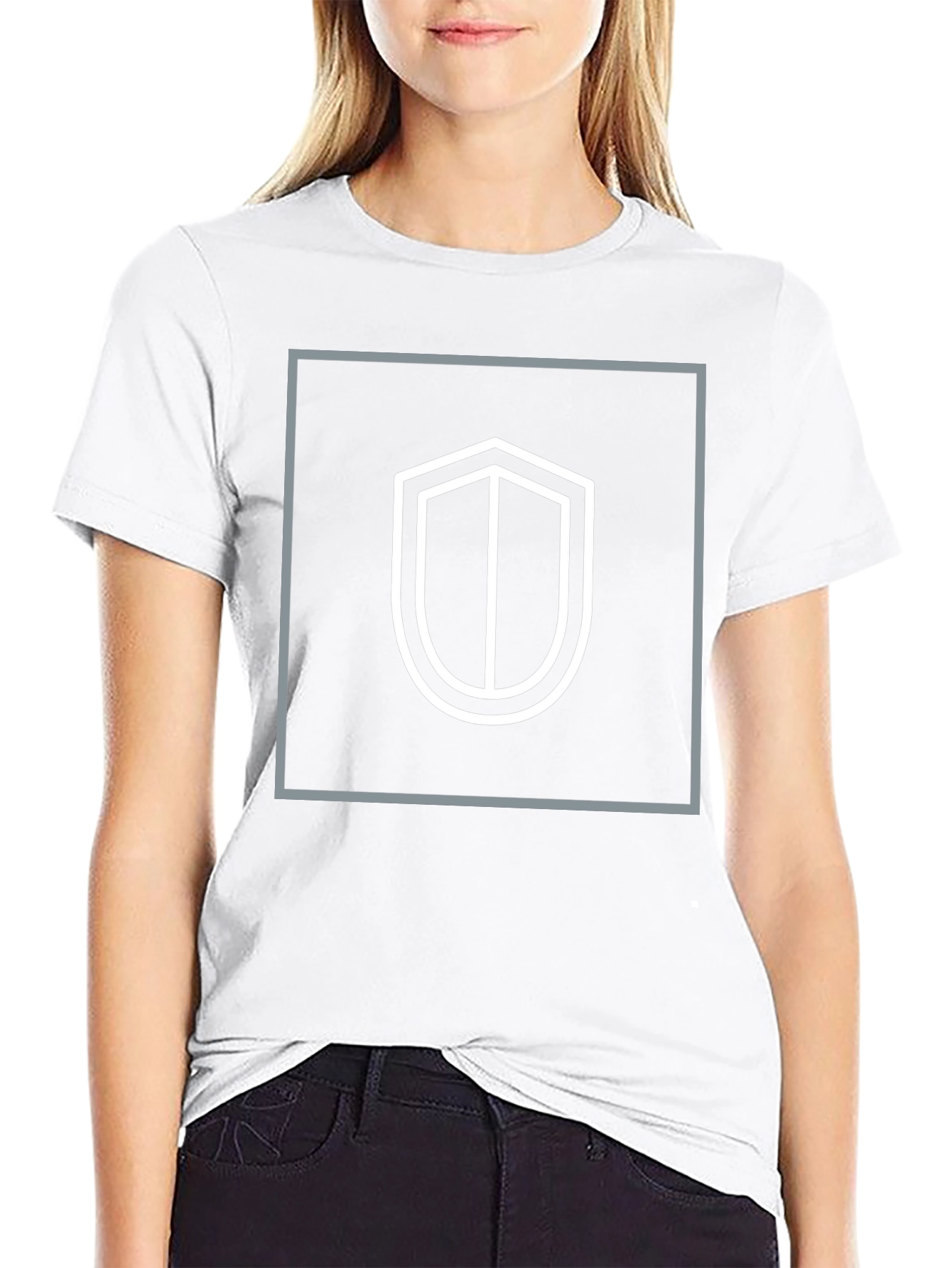 Shield Graphic Black T-Shirt - Stylish Protection