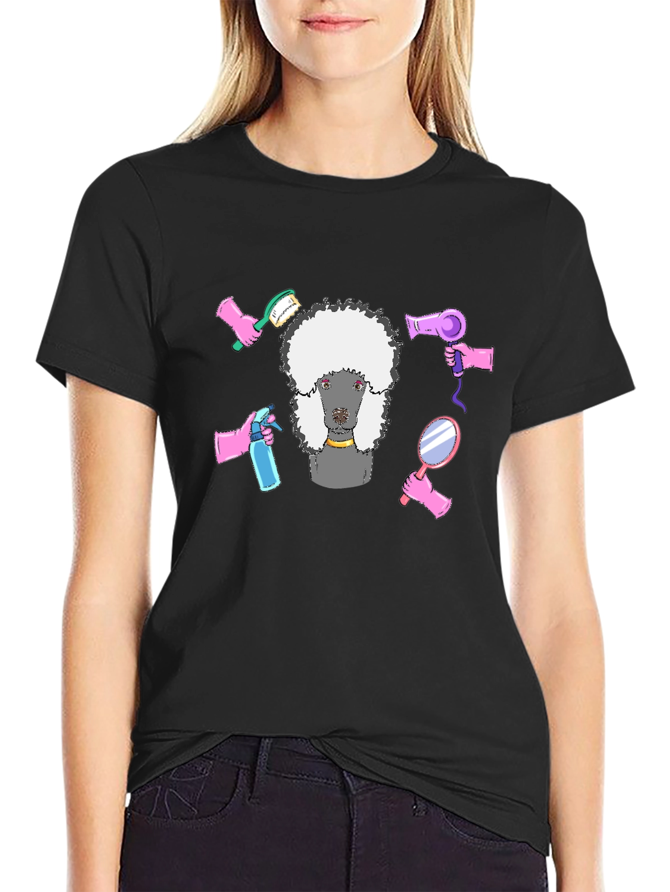 Poodle Grooming T-Shirt - Stylish Graphic Tee