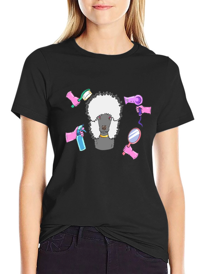 Poodle Grooming T-Shirt - Stylish Graphic Tee