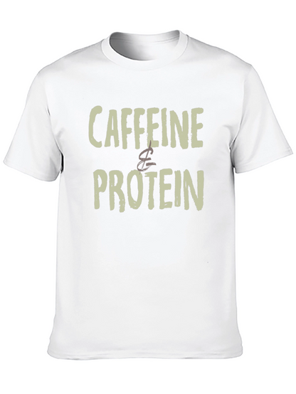 Caffeine & Protein Graphic Tee - Black