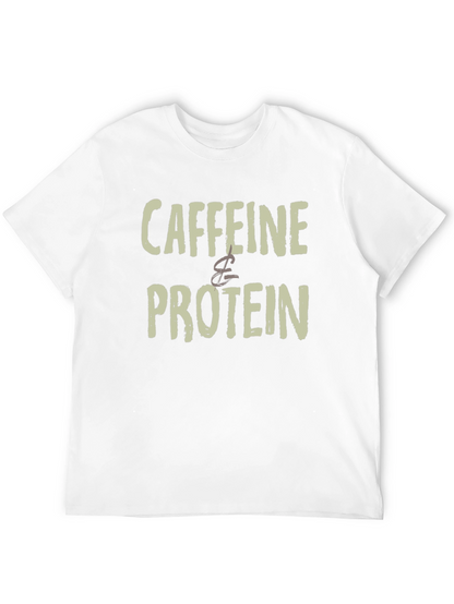 Caffeine & Protein Graphic Tee - Black