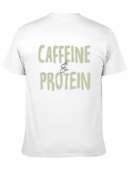 Caffeine & Protein Graphic Tee - Black