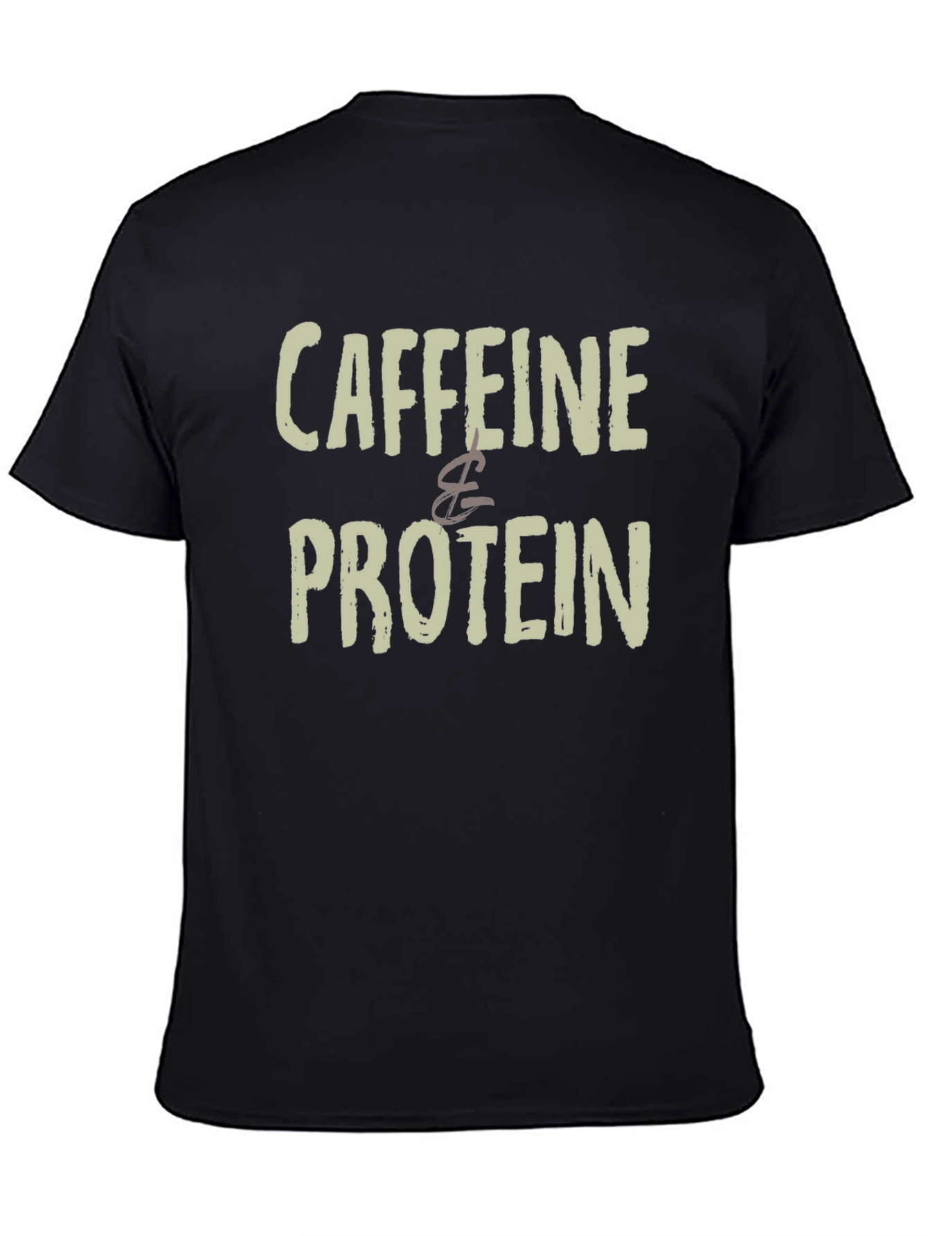 Caffeine & Protein Graphic Tee - Black