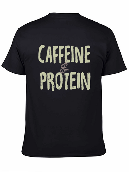 Caffeine & Protein Graphic Tee - Black