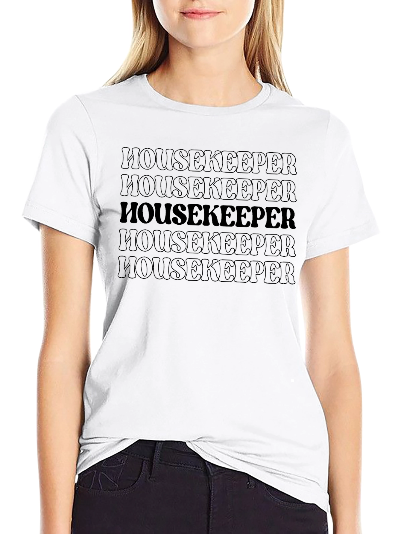 Housekeeper Graphic Tee - Bold Statement Comfort
