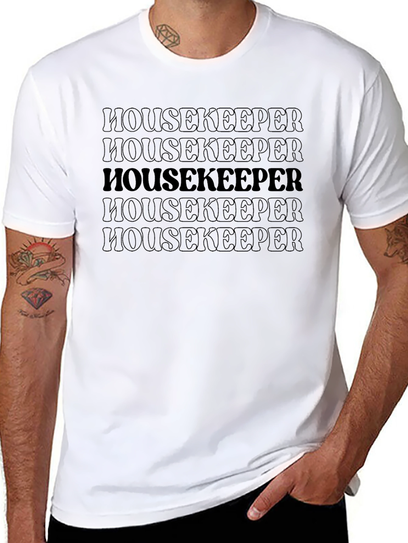 Housekeeper Graphic Tee - Bold Statement Comfort