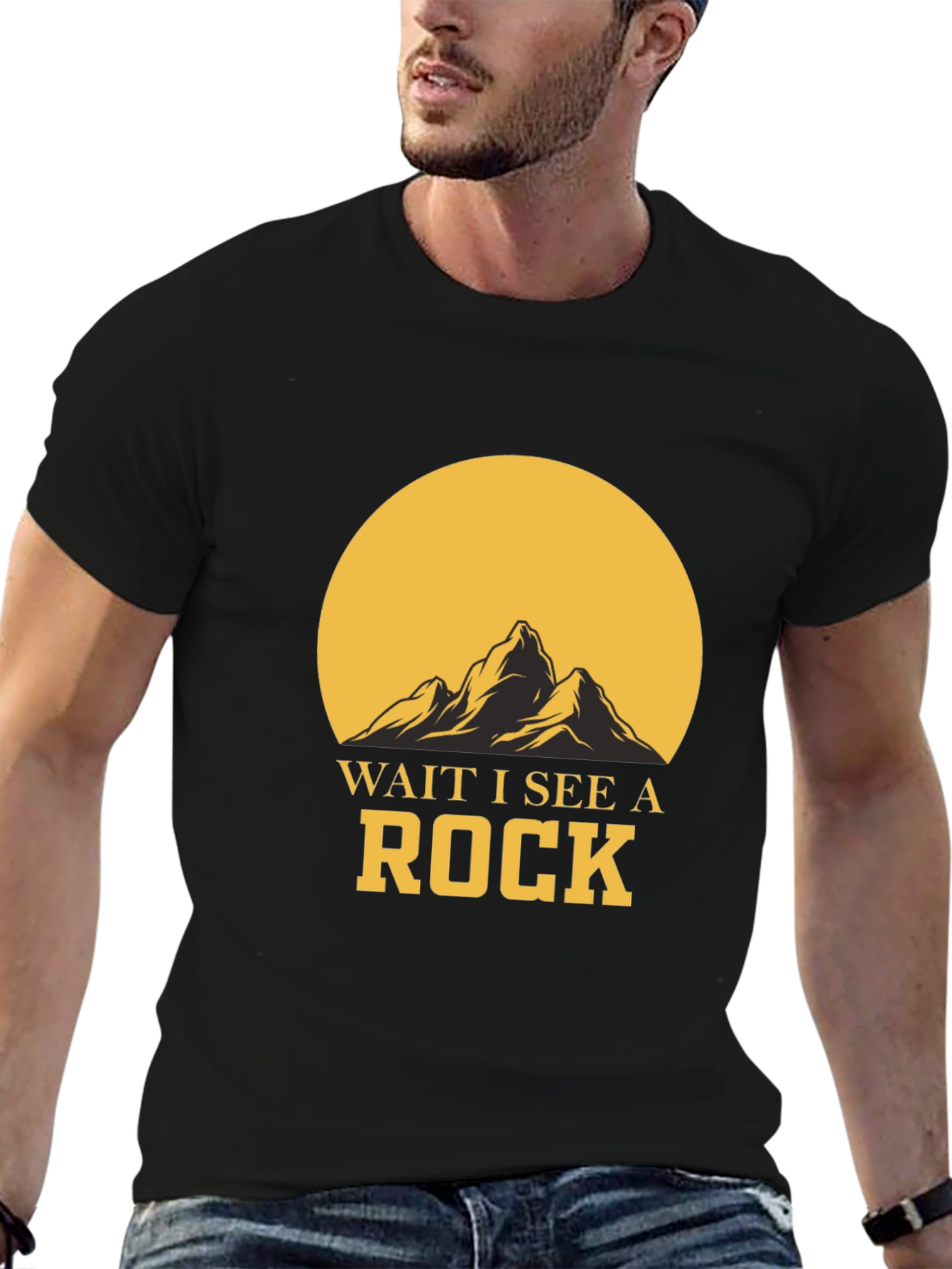 Wait I See A Rock Graphic T-Shirt