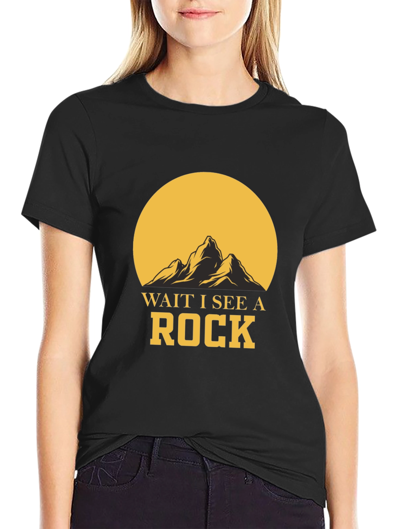 Wait I See A Rock Graphic T-Shirt