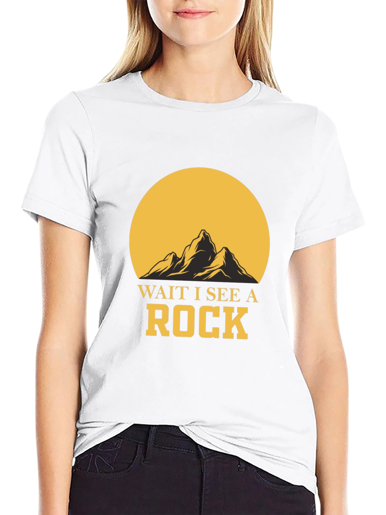 Wait I See A Rock Graphic T-Shirt