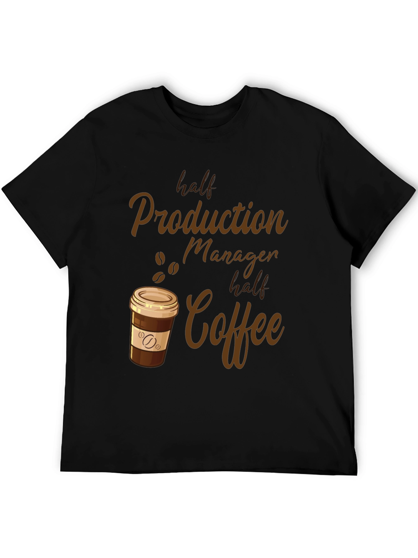 Half Production Manager Half Coffee T-Shirt