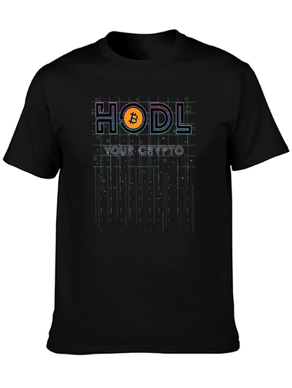 HODL Crypto Bitcoin T-Shirt - Black