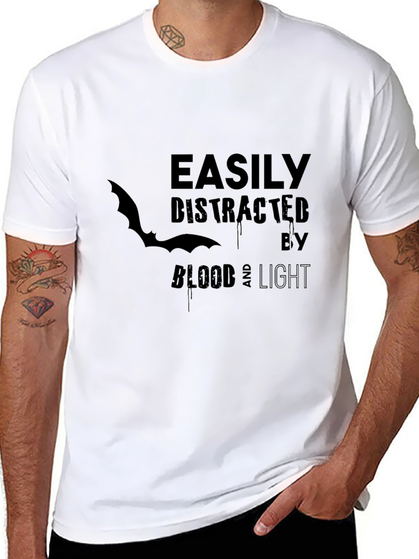 Easily Distracted T-Shirt - Blood & Light Design