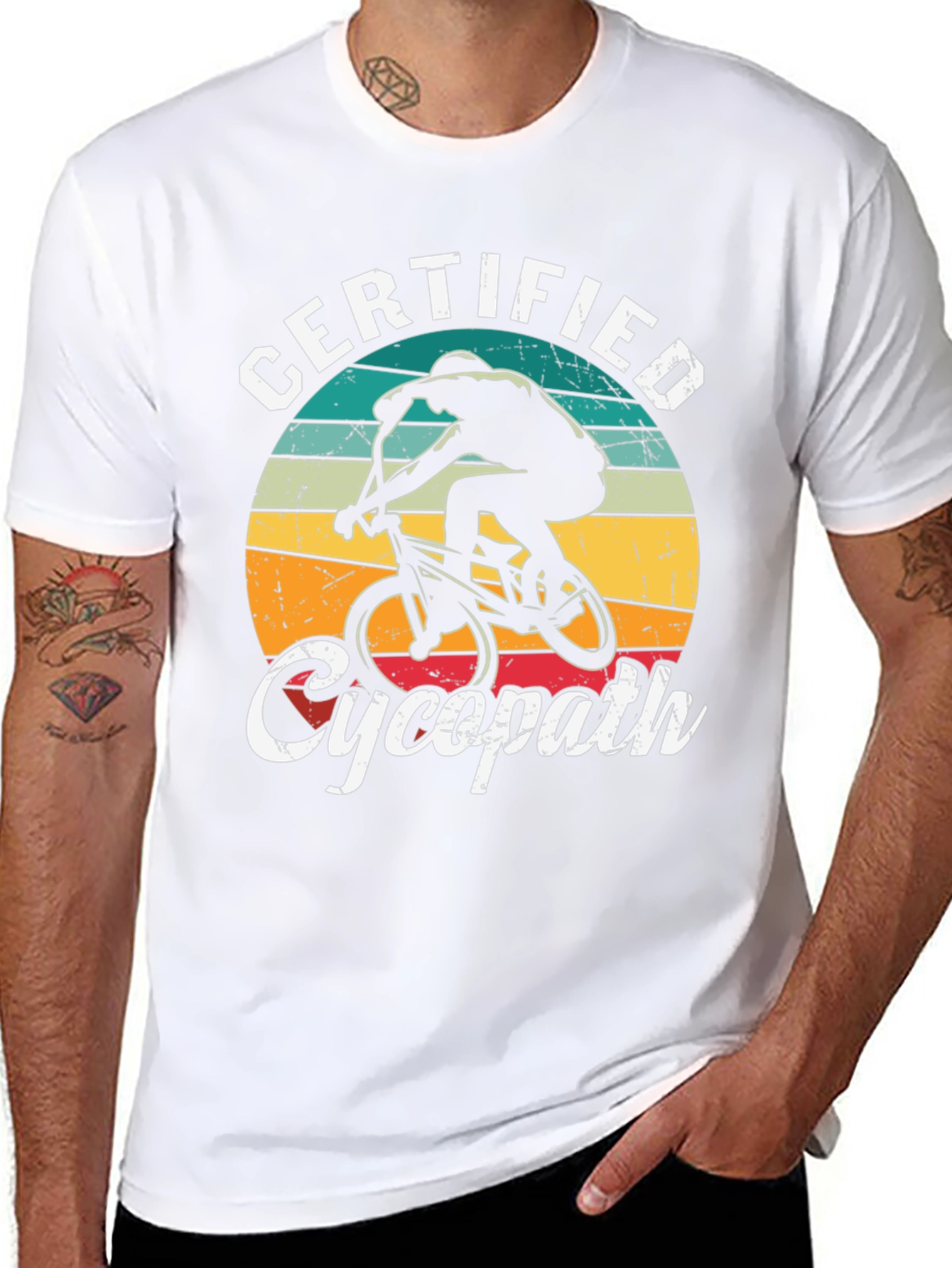Certified Cycopath T-Shirt - Cycling Humor Tee