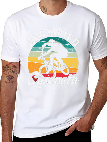 Certified Cycopath T-Shirt - Cycling Humor Tee