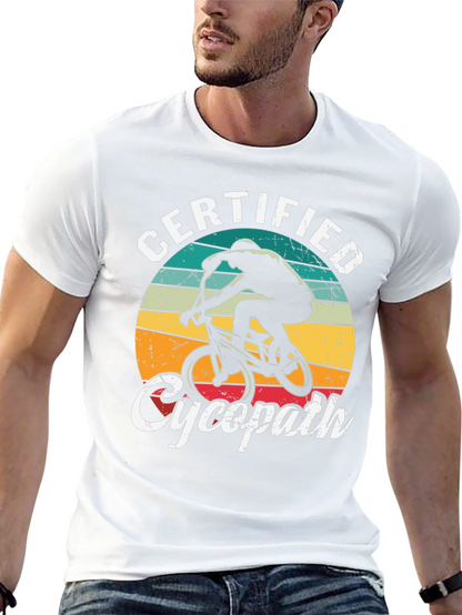 Certified Cycopath T-Shirt - Cycling Humor Tee