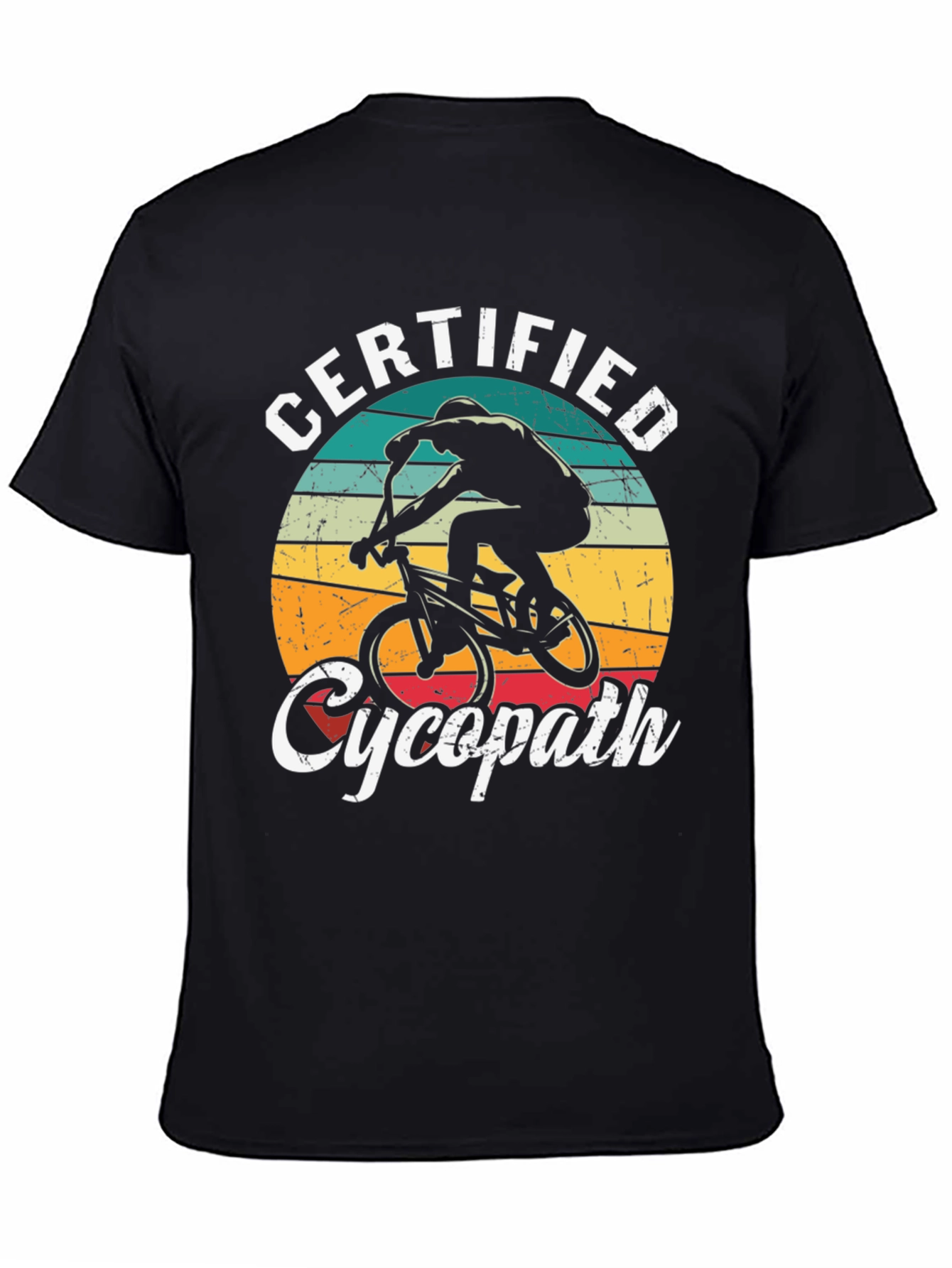 Certified Cycopath T-Shirt - Cycling Humor Tee