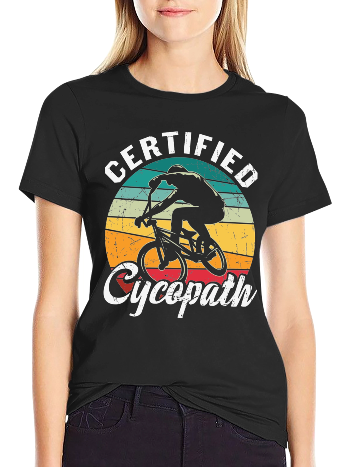 Certified Cycopath T-Shirt - Cycling Humor Tee