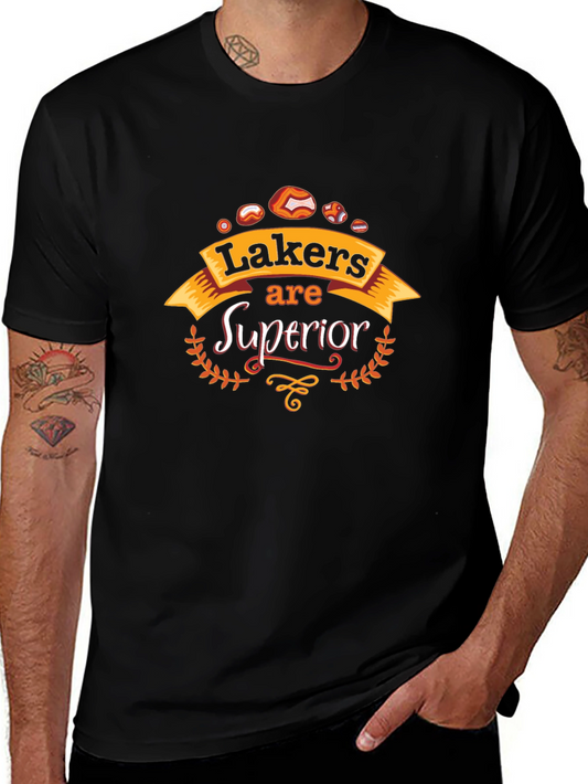 Lakers Superior Black Graphic Tee