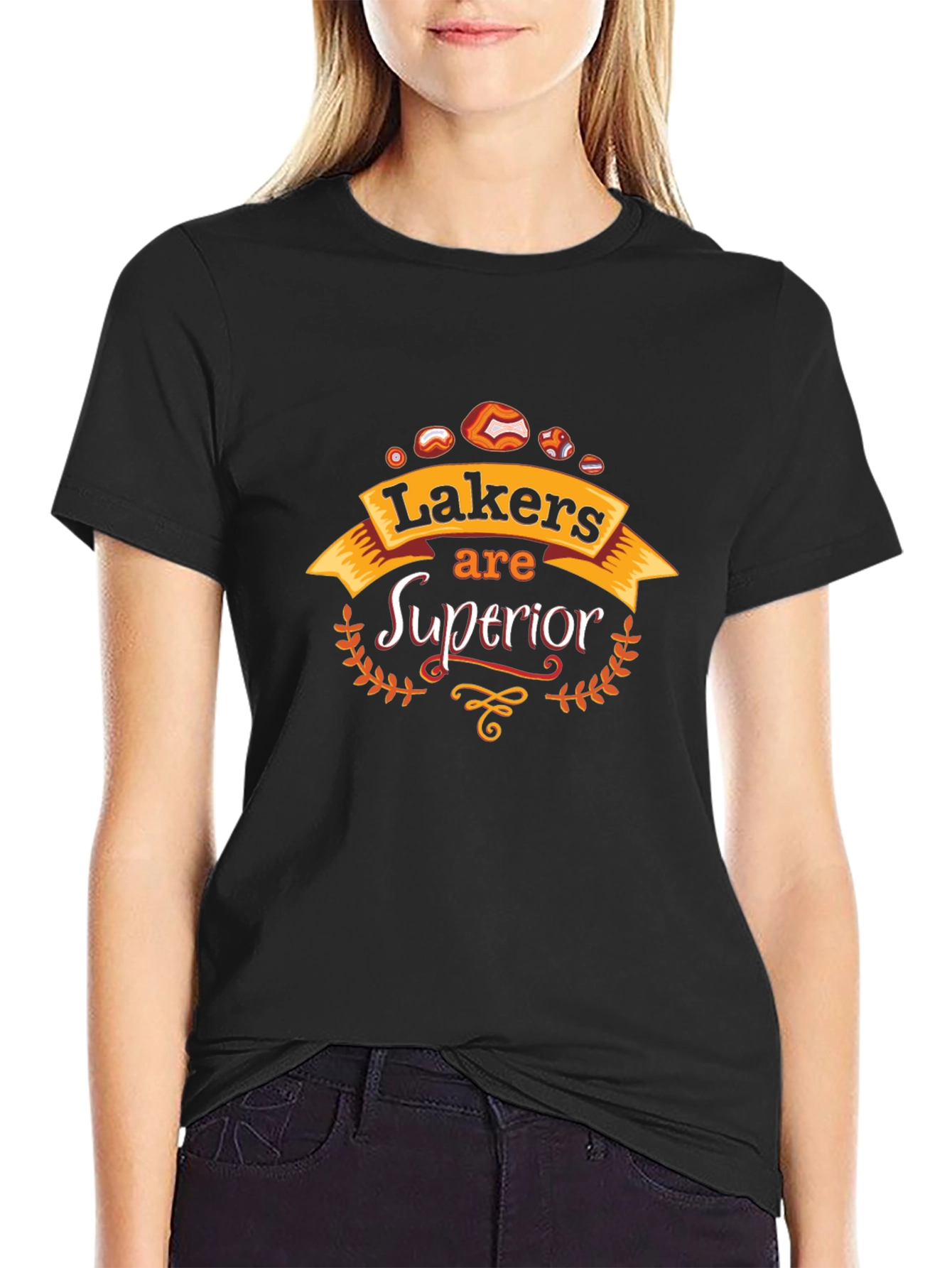 Lakers Superior Black Graphic Tee