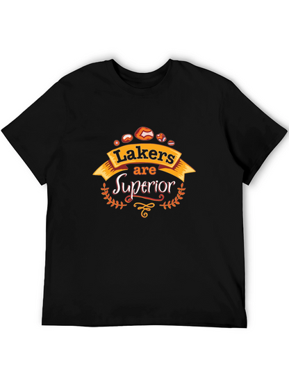 Lakers Superior Black Graphic Tee