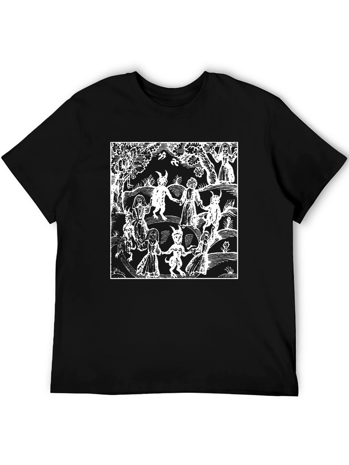 Medieval Witches Sabbath Black T-Shirt
