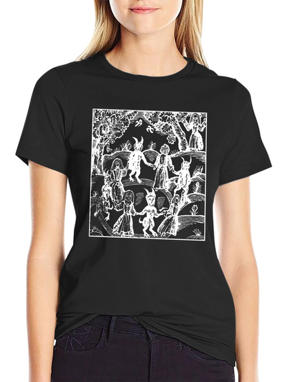 Medieval Witches Sabbath Black T-Shirt