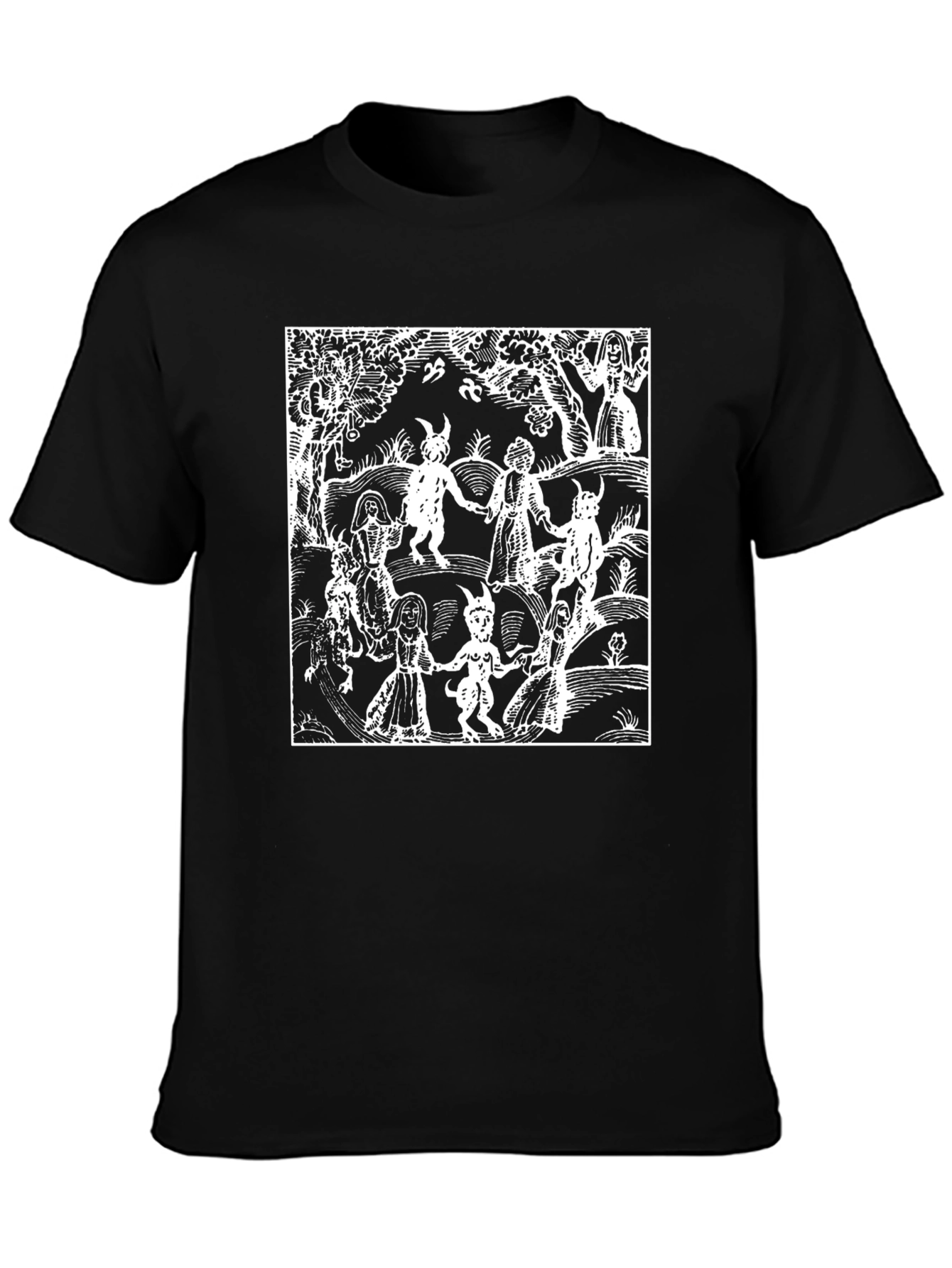Medieval Witches Sabbath Black T-Shirt