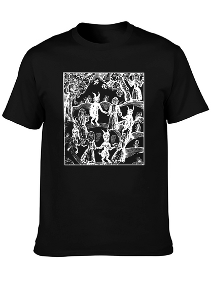 Medieval Witches Sabbath Black T-Shirt