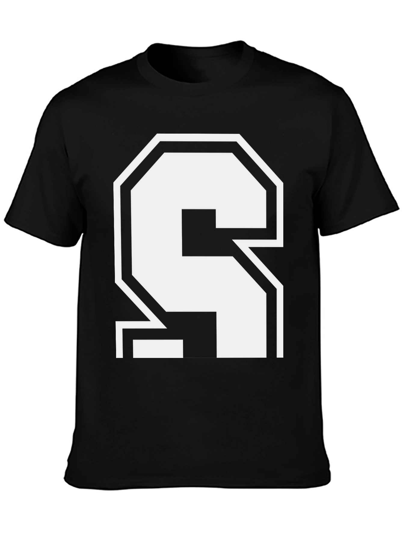 Bold Number 4 Black T-Shirt