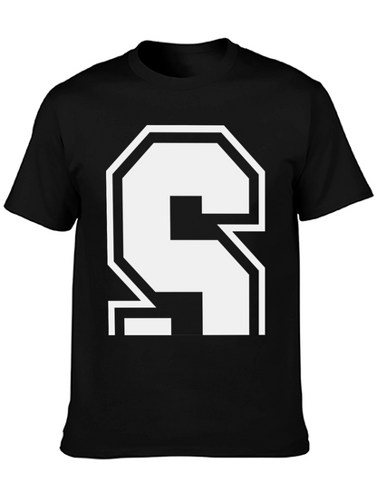 Bold Number 4 Black T-Shirt