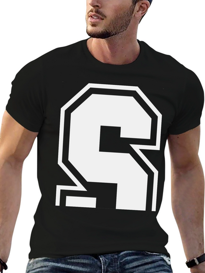 Bold Number 4 Black T-Shirt