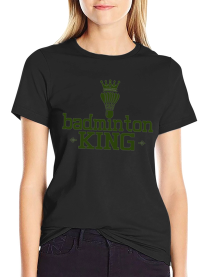Badminton King Graphic Tee - Sports Fan Apparel