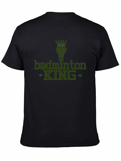 Badminton King Graphic Tee - Sports Fan Apparel