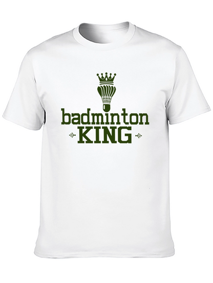 Badminton King Graphic Tee - Sports Fan Apparel