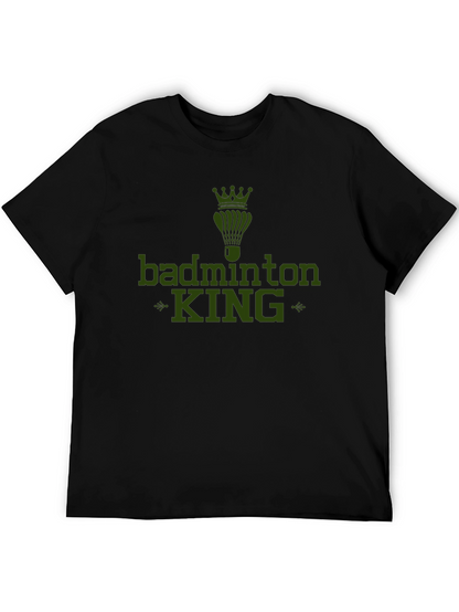Badminton King Graphic Tee - Sports Fan Apparel