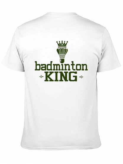 Badminton King Graphic Tee - Sports Fan Apparel