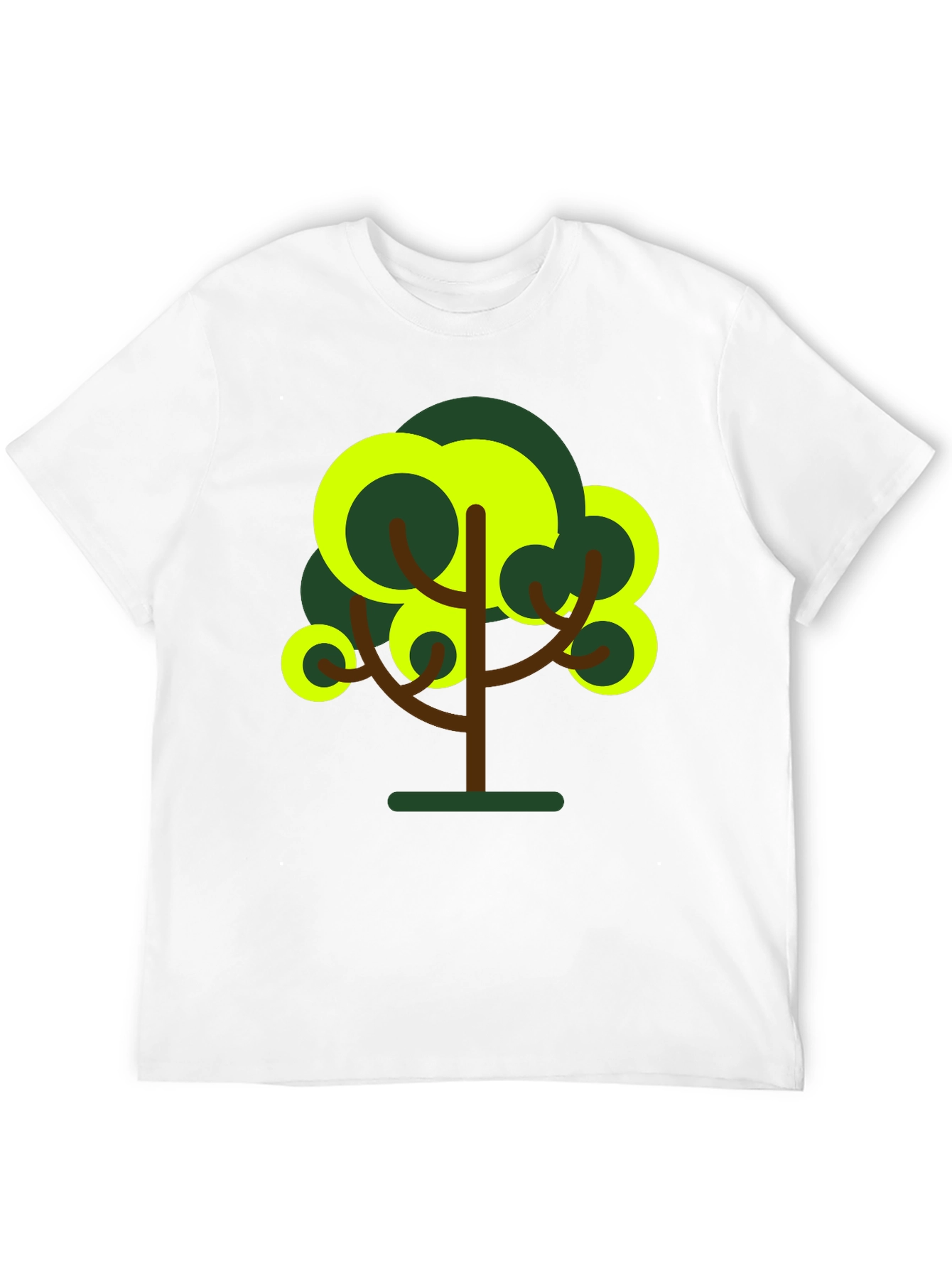 Abstract Tree Graphic Tee - Black