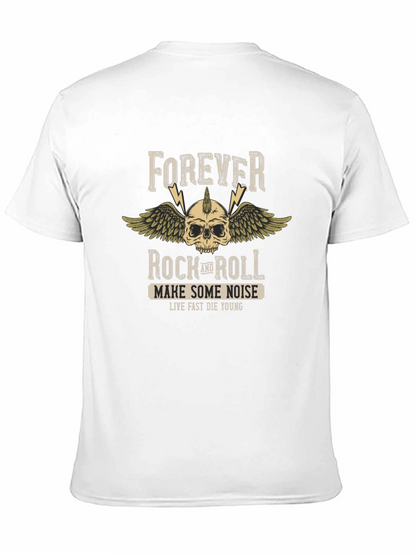 Forever Rock and Roll Black Graphic Tee