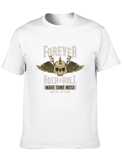 Forever Rock and Roll Black Graphic Tee
