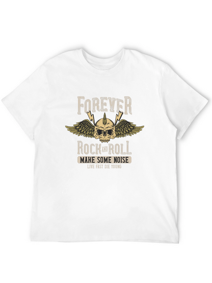Forever Rock and Roll Black Graphic Tee
