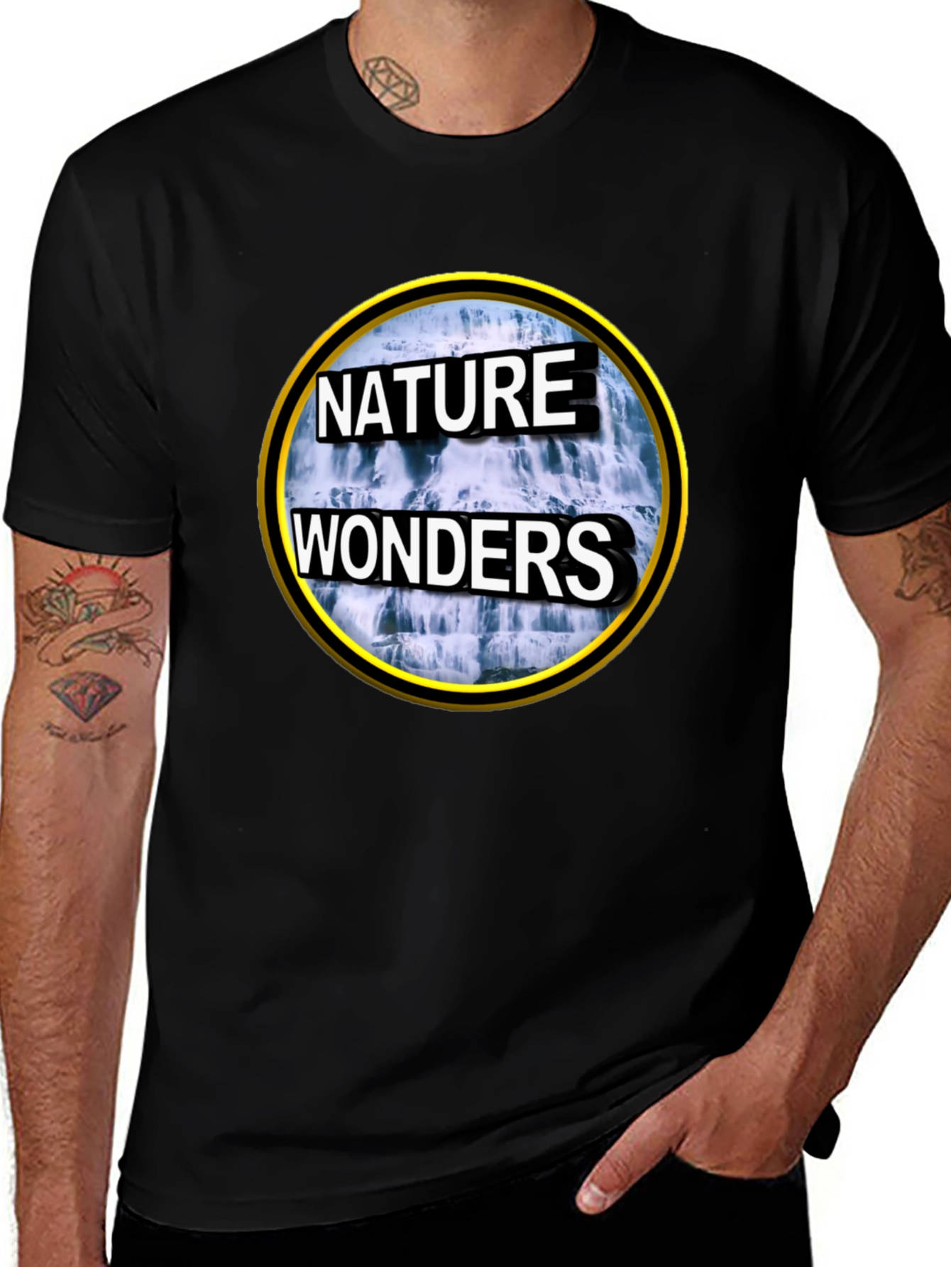 Nature Wonders Graphic Tee - Black