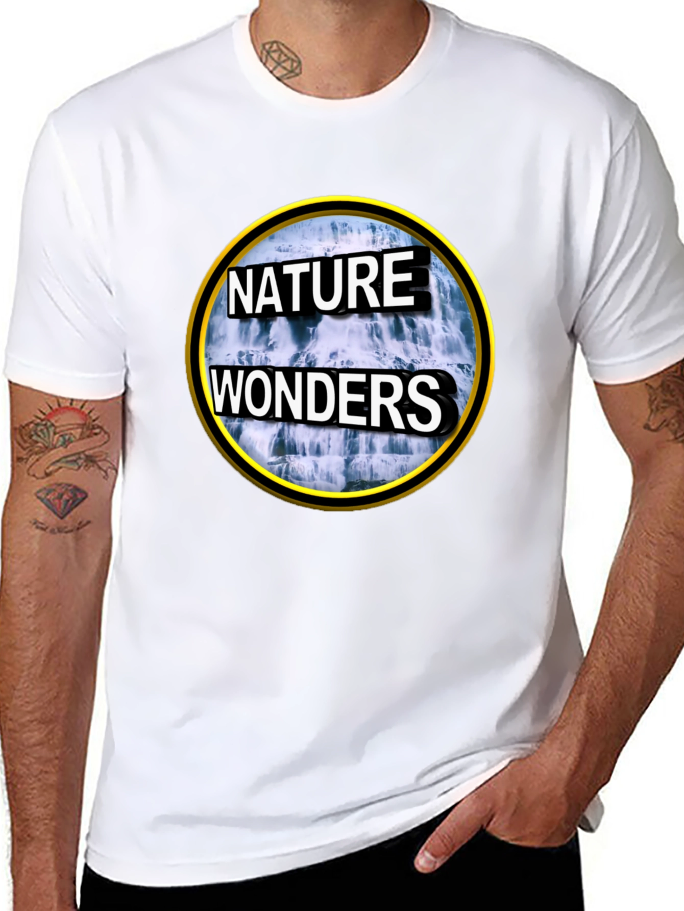 Nature Wonders Graphic Tee - Black