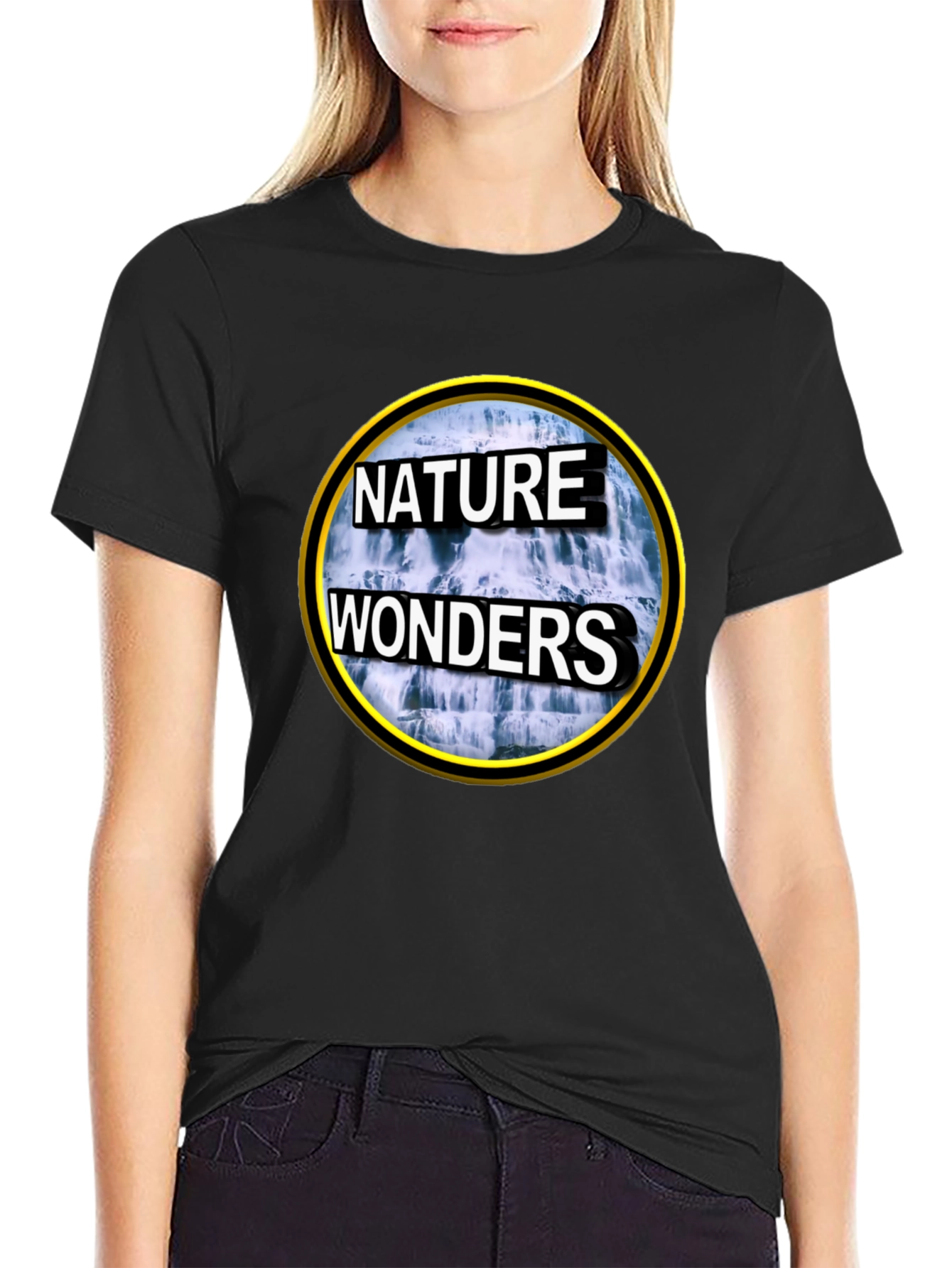 Nature Wonders Graphic Tee - Black