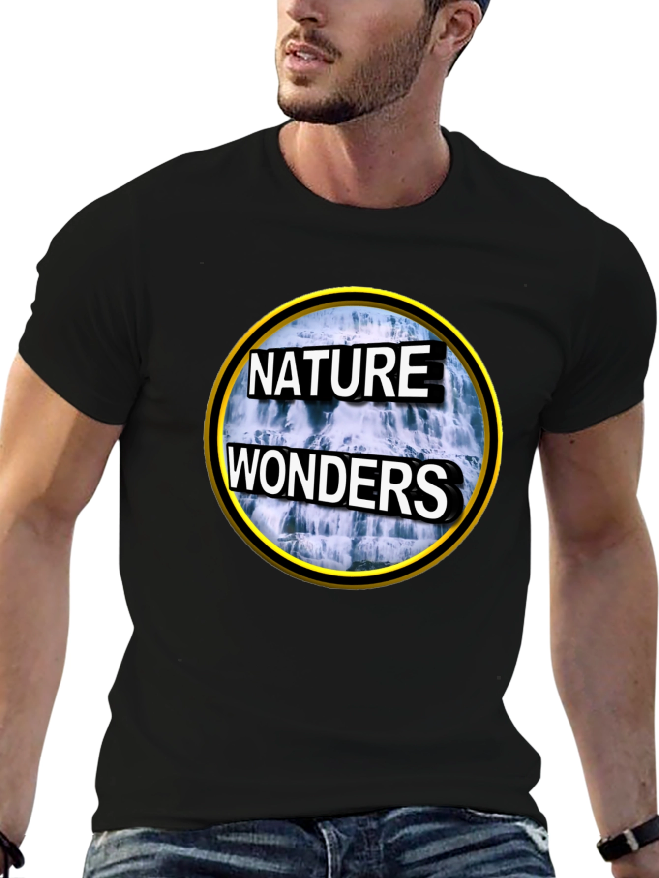 Nature Wonders Graphic Tee - Black