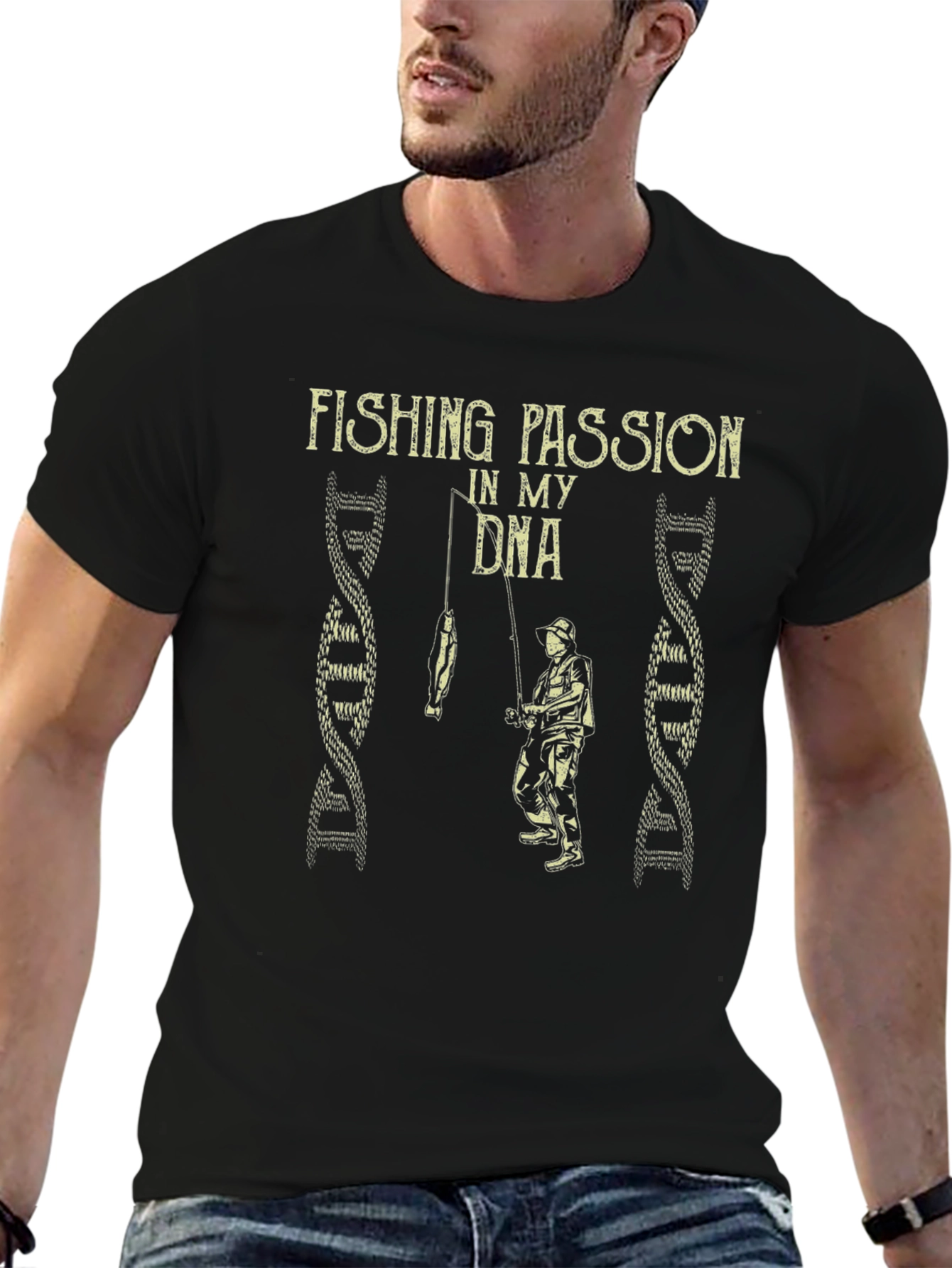 Fishing Passion DNA T-Shirt - Fishermans Tee