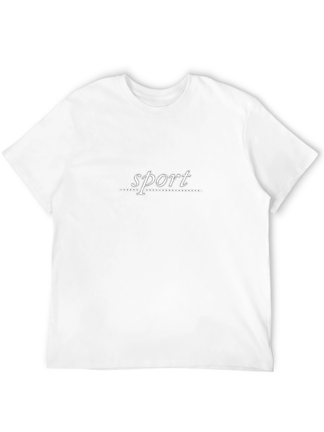 Mens Black Sport Graphic T-Shirt
